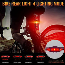 Bike rear taillight with multiple red LED bars on seatpost mount