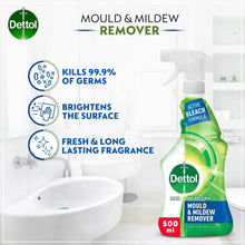 Dettol mould & mildew remover trigger spray, green bottle with 500 ml label