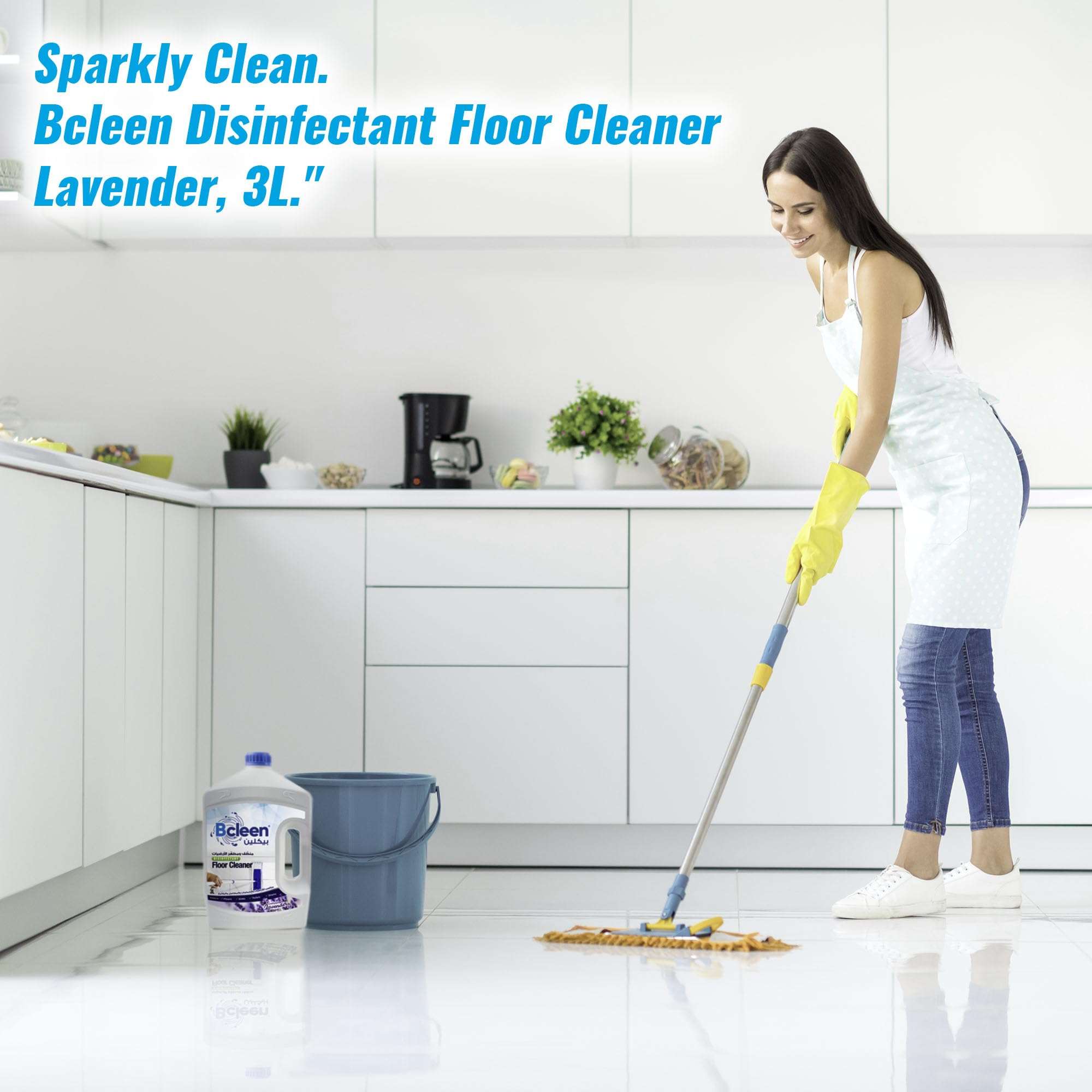 Bcleen Disinfectant Floor Cleaner, Lavender – 3L | For Floor, Sink, Toilet & Drains | Kills Germs | Multi-Surface Cleaning Solution - Mumzar