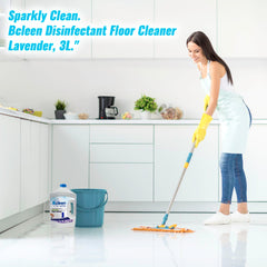 Bcleen Disinfectant Floor Cleaner, Lavender – 3L | For Floor, Sink, Toilet & Drains | Kills Germs | Multi-Surface Cleaning Solution