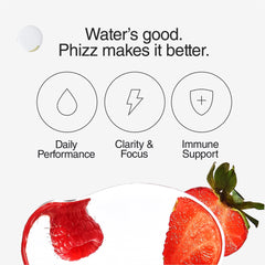 Phizz Electrolytes, Multivitamin & Hydration Tablets - 20 Effervescent Rehydration Electrolyte Tablets - 18 Vitamins & Minerals, Vitamin C, Vegan, Vegetarian & Low Calorie (Mixed Berry)