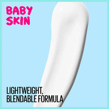 Maybelline New York Baby Skin pore eraser primer, mint tube with white smear
