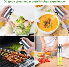 Oil Spray Bottle Set, Olive Oil Sprayer Spray Bottle Oil Sprayer Oil Sprayer Dispenser Set For Bbq, Cooking, Salad 100ML