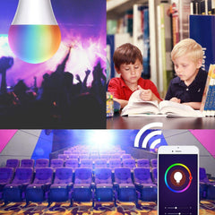 Smart Light Bulb, Multi Color Changing Dimmable Smart Wifi And Bluetooth Compatible With Alexa And Google Home Assistant, 10W