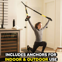 TRX ALL-IN-ONE Suspension Training: Bodyweight Resistance System | Full Body Workouts for Home, Travel, and Outdoors | Build Muscle, Burn Fat, Improve Cardio | Free Workouts Included