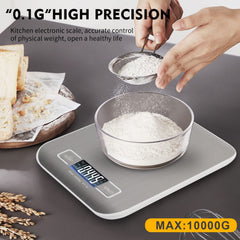 Kitchen Scale, Multifunction Digital Food Scale for Baking, Cooking and Dieting, Kitchen Scale With LCD Display Stainless Steel Platform, Ultra Slim,Tare Function