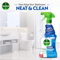 Dettol All Purpose Cleaner Spray Bottle, Lemon Scent & Dettol Original Bathroom Cleaner Spray Bottle, 500 ml x 2