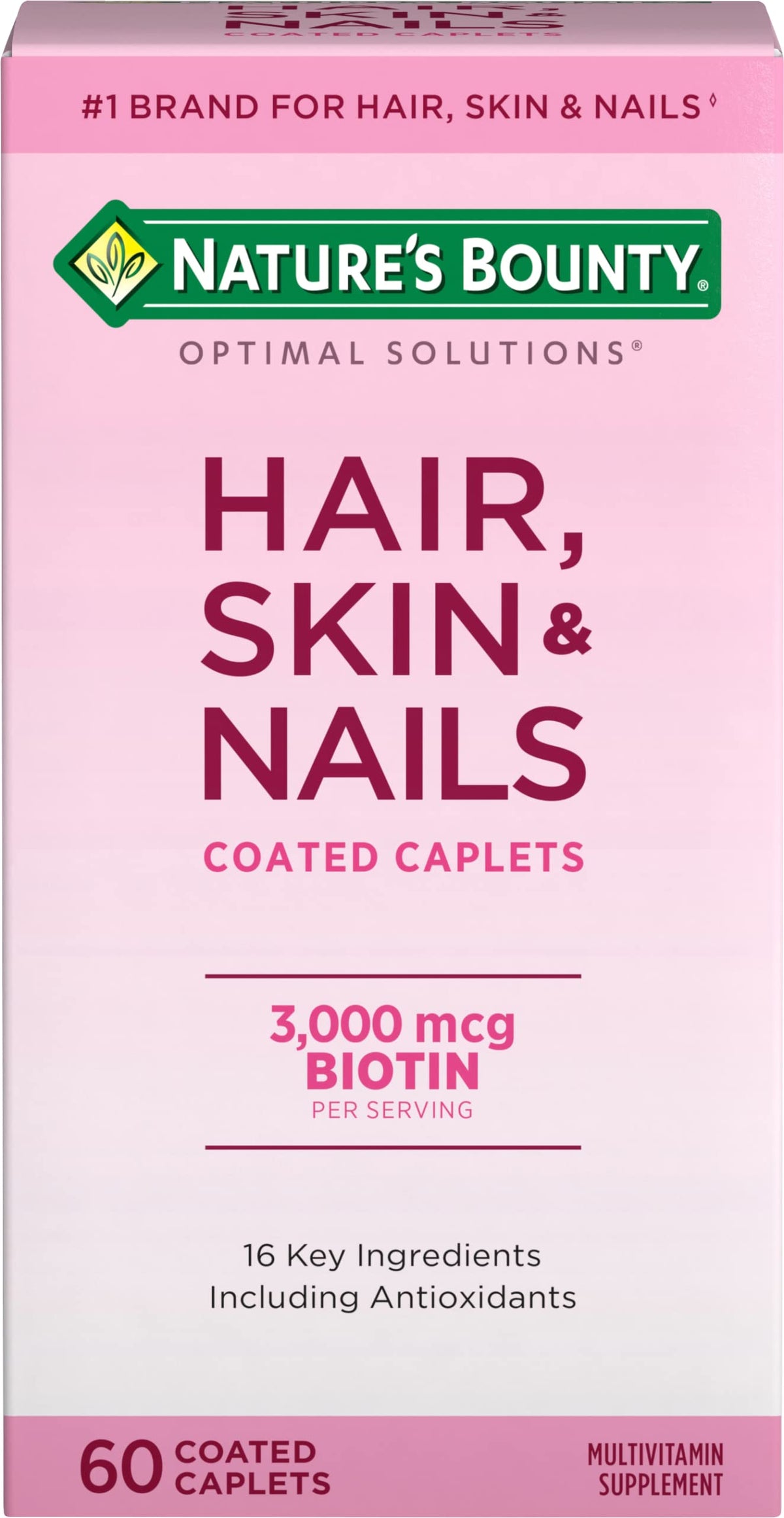Nature's Bounty Skin, Hair, Nails Formula, 60 Tablets