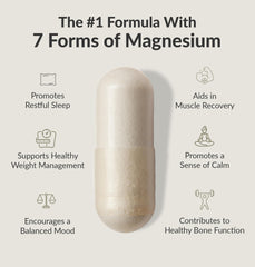 BiOptimizers Magnesium Breakthrough Supplement 4.0 - Has 7 Forms of Magnesium Like Bisglycinate, Malate, Citrate, and More - Natural Sleep Aid - Brain Supplement - 60 Capsules