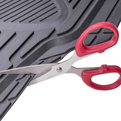 Alfombrilla de goma premium de 3 piezas de Amazon Basics para coches, SUV y camiones, protección contra todo tipo de clima, ajuste universal, color negro