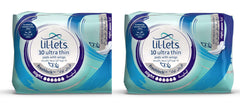 Lillets 10 pack ultra thin night pads with wings for overnight protection freshlock absorbent