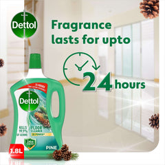 Dettol Pine Antibacterial Power Floor Cleaner 1.8L (DUAL PACK)