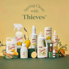 Young Living Thieves Household Cleaner 14 oz, Plant-Based All-Purpose Cleaner with Essential Oils, Safe for Floors, Mirrors, Carpets, and Pet Areas