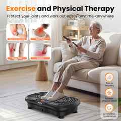 Plataforma vibratoria AXV para fitness, máquina de ejercicios con drenaje linfático vibratorio, vibrador de cuerpo completo, soporte para entrenamiento, tabla vibratoria, gimnasio deportivo para bajar de peso, quemador de grasa para mujeres y hombres.