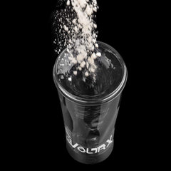 VOLTRX Premium Electric Protein Shaker Bottle, Made with Tritan - BPA Free - 24 oz Vortex Portable Mixer Cup/USB Rechargeable Shaker Cups for Protein Shakes, FDA Approved (Black)