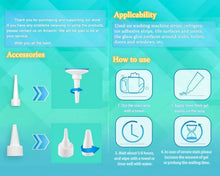 Home stain cleaner gel kit with nozzle applicators and how-to icons