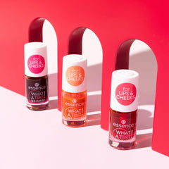 essence WHAT TINT lip & cheek tint 01 Kiss from a rose