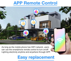 Smart Light Bulb, Multi Color Changing Dimmable Smart Wifi And Bluetooth Compatible With Alexa And Google Home Assistant, 10W