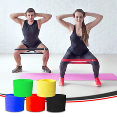 Elete Exercise Resistance Bands Set Of 5 Resistance Loops Extra Light To Extra Heavy Resistance 12 Inch Work Out Bands Perfect For Gym, Fitness, Yoga, Multicolor, Resendent Bank 1,