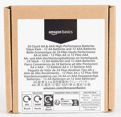AA & AAA High-Performance Alkaline Batteries Value Pack - Combo pack: 12 AA 12 AAA, 24-Pack