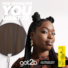جل الحواجب got2b Glued for Brows &amp; Edges 2 في 1 Wand Eyebrow Gel، ثبات يدوم 72 ساعة، لا يترك بقايا بيضاء أو لزجة، نباتي، خالٍ من السيليكون والكحول، 16 مل