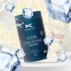 Kinetica 100% Creatine Monohydrate Powder, 147 Servings, Creapure Creatine. Nutritional Supplements, Vegan & Gluten Free