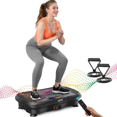 Plataforma vibratoria AXV para fitness, máquina de ejercicios con drenaje linfático vibratorio, vibrador de cuerpo completo, soporte para entrenamiento, tabla vibratoria, gimnasio deportivo para bajar de peso, quemador de grasa para mujeres y hombres.