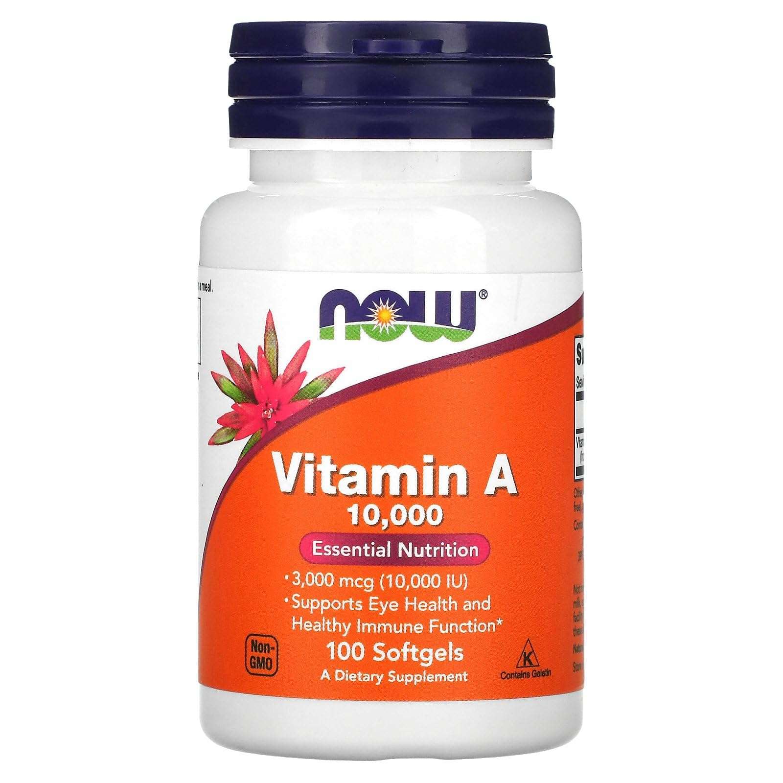 Now Foods, Vitamin A, 10, 000 Iu, 100 Softgels