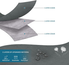 3 Pieces Large Capacity Sized Bags, Clothes Storage Bag Organizers, Foldable, Durable and Space Saver with See-Through Window and Carry Handles