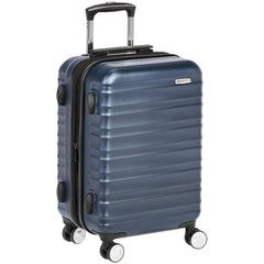 Maleta rígida con ruedas Amazon Basics, con candado TSA, 53 cm (21 pulgadas), policarbonato, color azul marino