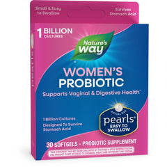 Nature's Way Probiotic Pearls Women's, 1 Billion Live Cultures, 30 Softgels