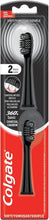 Colgate 360 toothbrush replacement heads, soft bristles, charcoal infused, 2-pack