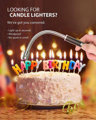 ولاعة قوسية، ولاعة إلكترونية بدون لهب مع مؤشر بطارية LED، ولاعة USB قابلة لإعادة الشحن ومقاومة للرياح والطقس للمطبخ والشواء والشموع والألعاب النارية وموقد الغاز