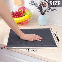 Paños de cocina Homaxy 100 % algodón con tejido gofrado, ultrasuaves, absorbentes y de secado rápido, 30 x 30 cm, paquete de 6, colores variados