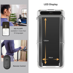 Cinta de correr plegable KingSmith WalkingPad R2, 2 en 1, para correr y caminar, con manual, automática, antideslizante, equipo de fitness portátil pequeño, ideal para el hogar.