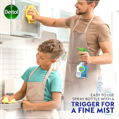 Limpiador de superficies antibacteriano Dettol en botella con pulverizador, 500 ml