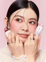 SHEGLAM Makeup - Color Bloom Liquid Blush Matte Finish - Long-wearing Waterproof Gel-Cream Blush with Sponge Tip Applicator (Love Cake), 5.2 grams, 1.0 count, 1