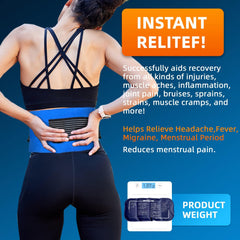 WILD+ Ice Pack, Knee Ice Wrap-2pcs, Reusable Ice Bag for Pain Relief, Hot Cold Compress Gel Ice Packs Large for Travel, Cold Pack for Ankle and Foot, Velcro Ice Pack for Shoulder, Neck, Back, Knee