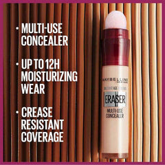Maybelline Instant Anti-Eraser Concealer, Eye Concealer for Dark Circles and Blemishes, Ultra Blendable Formula 01 Light