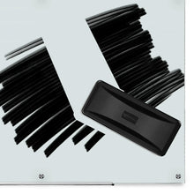 White glass dry-erase magnetic board corner with attached board magnet