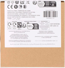 Cardboard battery pack back with recycling icons and regulatory text