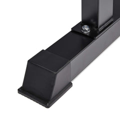 Banco de ejercicios con pesas planas Amazon Basics, negro