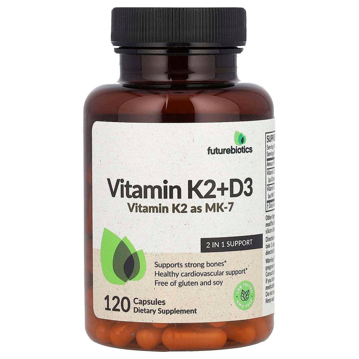 Futurebiotics Vitamin K2 + D3, 120 Capsules