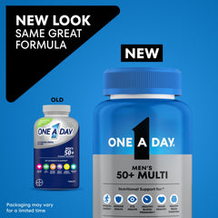 One A Day Men’s 50+ Healthy Advantage Multivitamin, Multivitamin for Men with Vitamins A, C, E, B6, B12, Calcium and Vitamin D, Tablet, 200 Count