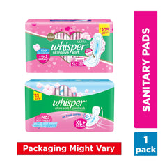 Whisper Ultra Soft Sanitary Pads XL Plus 30 Units