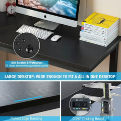 Computer Desk 120 * 60cm, Computer Laptop Table Desk Office Desk Study Writing Desk Easy Assembly, Computer Desk Modern Simple Style for Home Office