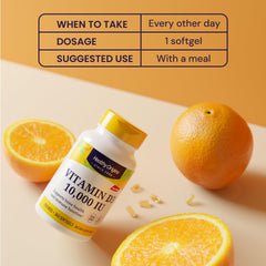 Healthy Origins Vitamin D3 (Lanolin) 10,000 IU Softgel - 1 Year Supply - Bone Health and Immune Support Supplement - Easily Absorbable Vitamin D - Gluten-Free Vitamin D3 Supplement - 360 Softgels
