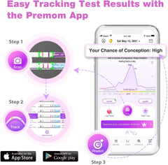 Easy@Home 50 Ovulation Test Strips and 20 Pregnancy Test Strips Kit - The Reliable Ovulation Predictor Kit (50 LH + 20 HCG)