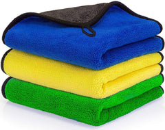 Showay Car Drying Towel, Assorted Color, 30 X 40 cm, BJ-1670, Pack of 3
