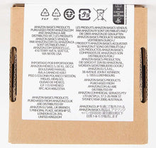 Cardboard battery value pack box with product label and recycling icons